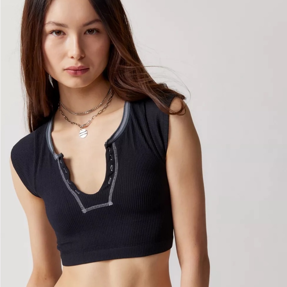 Urban Outfitters Out From Under Go For Gold Top Black